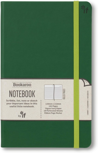 Bookaroo Notebook (A5) Journal - Forest Green, Paperback Book