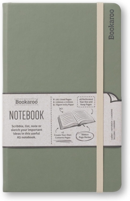 Bookaroo Notebook (A5) Journal - Fern, Paperback Book