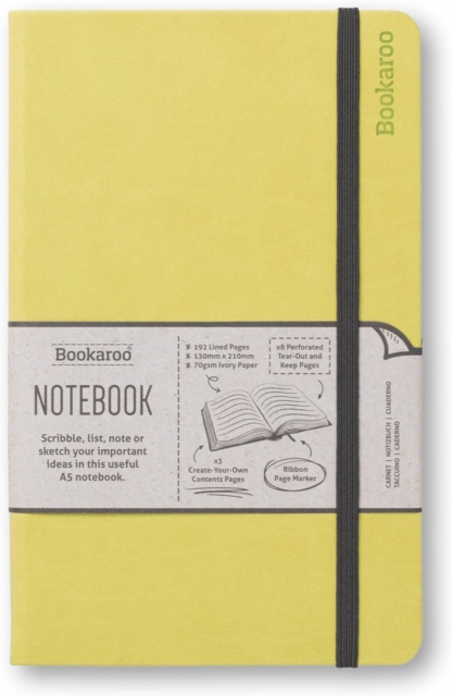 Bookaroo Notebook (A5) Journal - Lime, Paperback Book