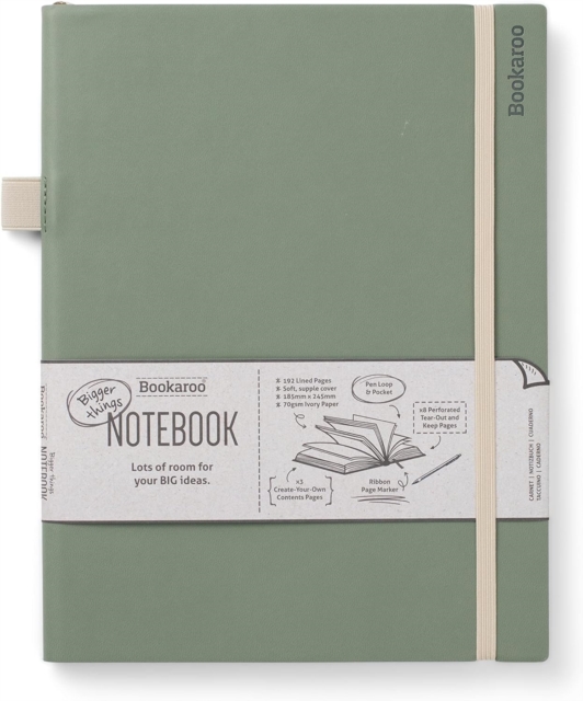 Bookaroo Bigger Things Notebook Journal - Fern, Paperback Book