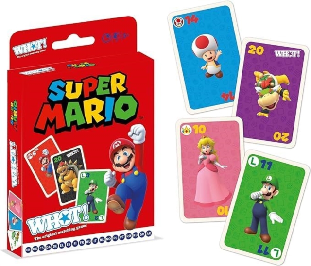Super Mario WHOT (6 CDU) Card Game, Paperback Book