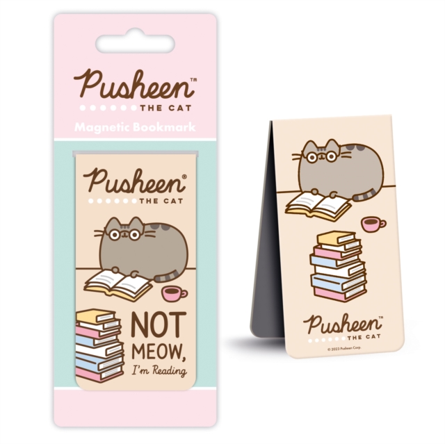 Pusheen (Not Meow, I'm Reading) Magnetic Bookmark, Paperback Book