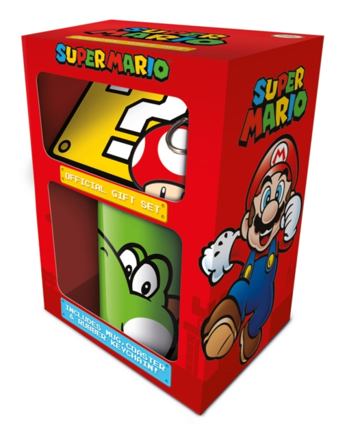 Super Mario (Yoshi) Mug Coaster Keychain Gift Set, Paperback Book