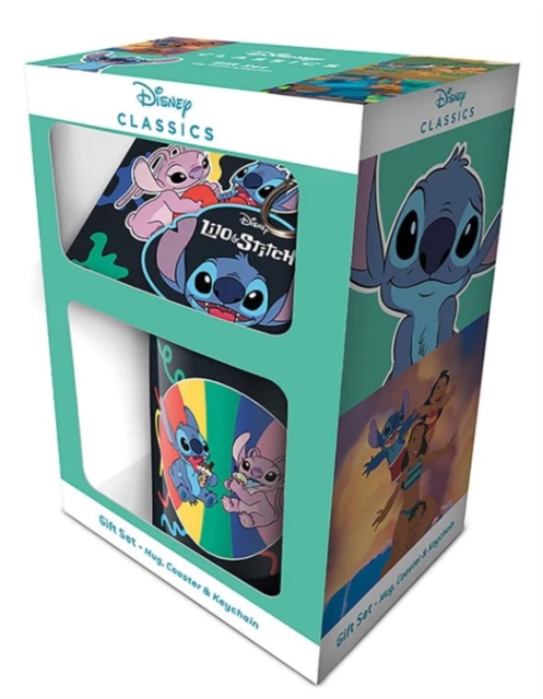 Lilo & Stitch (You're My Fave) Mug Coaster Keychain Gift Set, Paperback Book