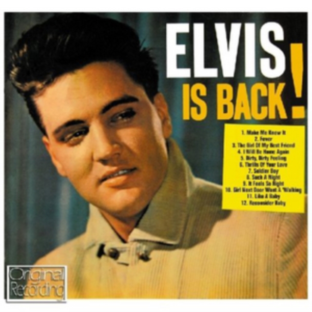 Elvis Is Back!, CD / Album Cd