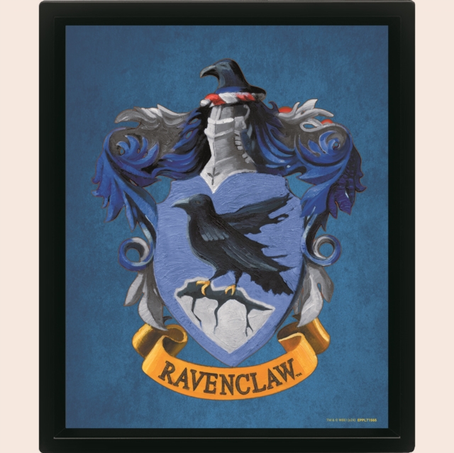 Harry Potter (Colourful Crest Ravenclaw) 3D Lenticular Poster (Framed), Paperback Book