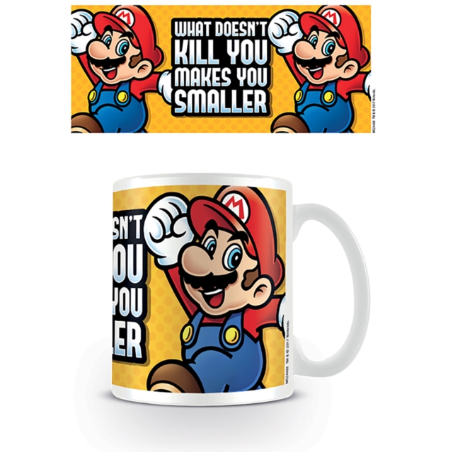 Super Mario (Makes You Smaller) 11oz/315ml White Mug, Paperback Book