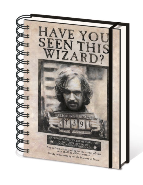 Harry Potter (Wanted Sirius Black) A5 Wiro Notebook, Paperback Book