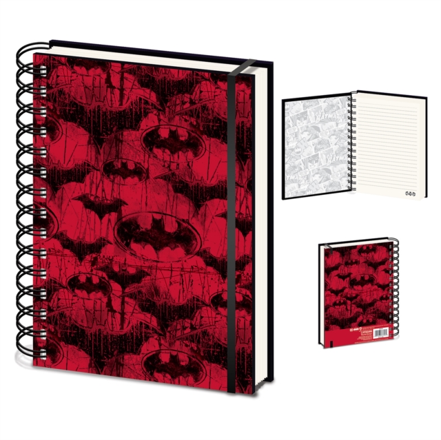 Batman (Red) A5 Wiro Notebook, Paperback Book