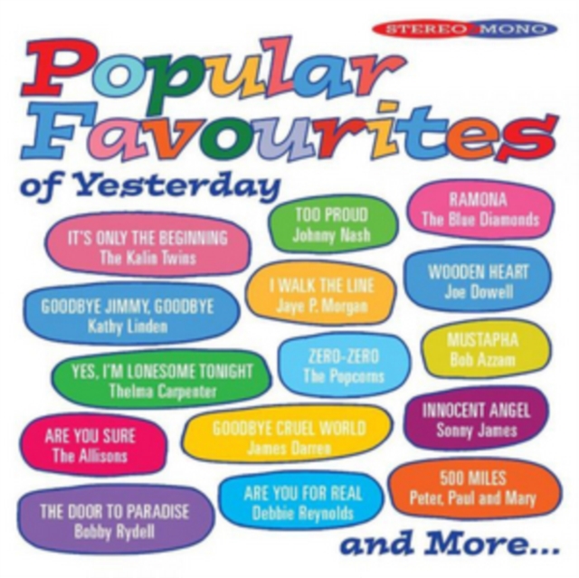 Popular Favourites of Yesterday, CD / Album Cd