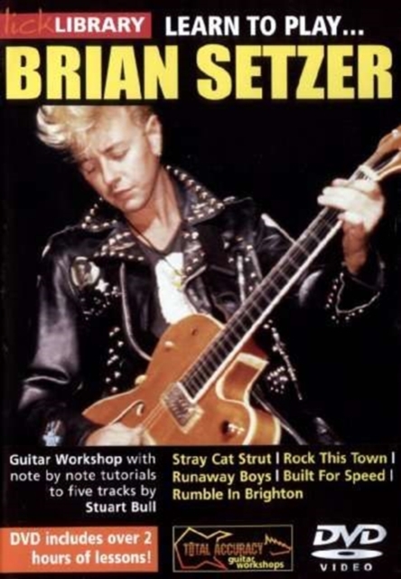 Lick Library Learn To Play Brian Setzer , DVD DVD