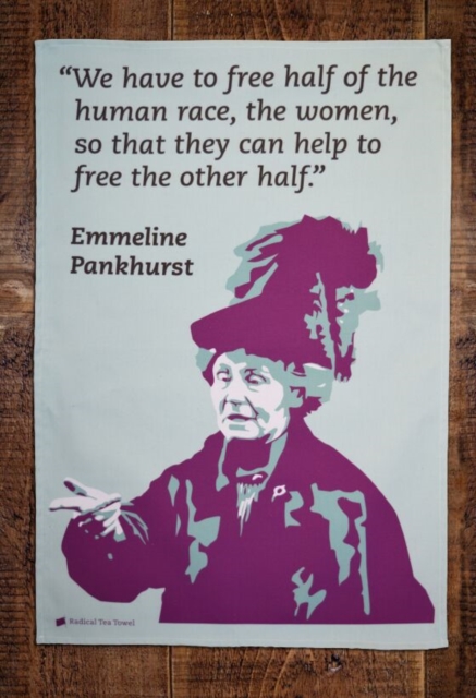 Emmeline Pankhurst Tea Towel,  Book