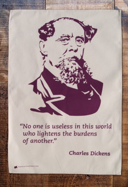 Charles Dickens Tea Towel,  Book