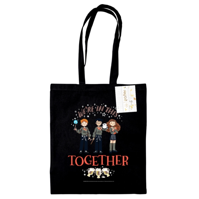Harry Potter (We Are In This Together) Black Tote Bag, Paperback Book