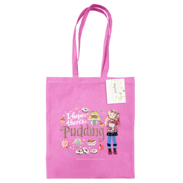 Harry Potter (I Hope There's Pudding) Classic Pink Tote Bag, Paperback Book