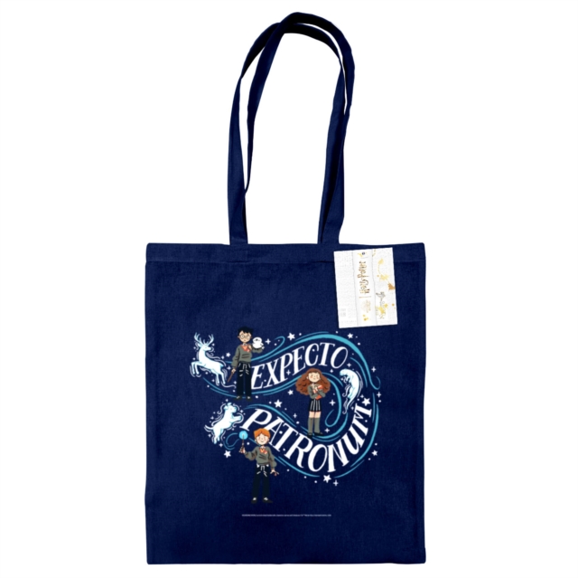 Harry Potter (Expecto Patronum) French Navy Tote Bag, Paperback Book