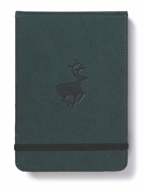 Dingbats A6+ Wildlife Green Deer Reporter Notebook - Graphed, Paperback Book