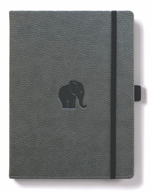 Dingbats A4+ Wildlife Grey Elephant Notebook - Lined, Paperback Book