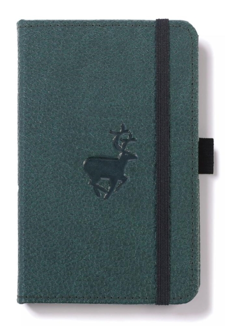 Dingbats A6 Pocket Wildlife Green Deer Notebook - Plain, Paperback Book
