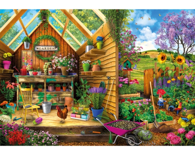 Inside Out Garden Shed 40 Piece Puzzle, Paperback Book