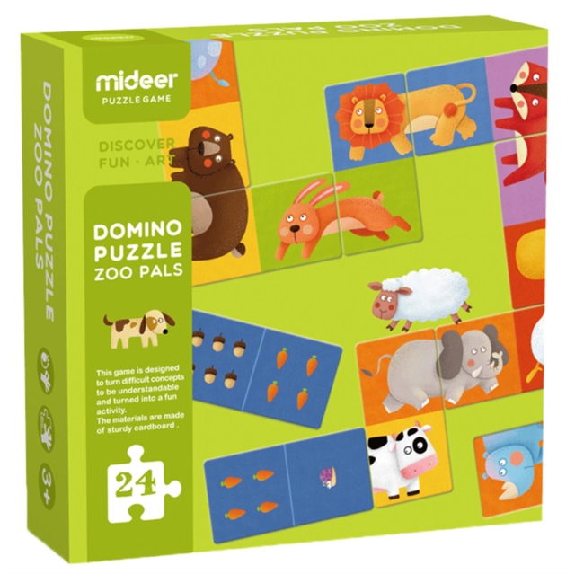 Mideer Puzzles & Games Domino Puzzle Zoo Pals, General merchandize Book