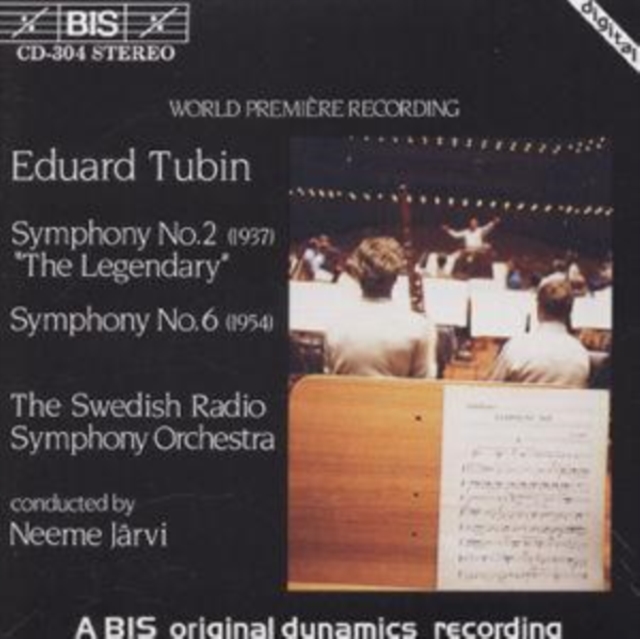 SYMPHONIES NOS 2 & 6/JARVI - Eduard Tubin, CD / Album Cd
