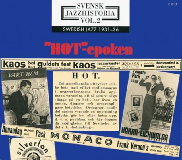 Swedish Jazz History Vol. 2 1931 - 36 [swedish Import], CD / Album Cd