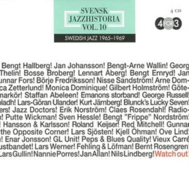 Swedish Jazz History Vol. 10 1965 - 69, CD / Album Cd