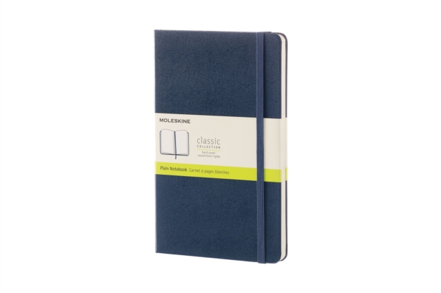 Moleskine Sapphire Blue Large Plain Notebook Hard, Paperback Book