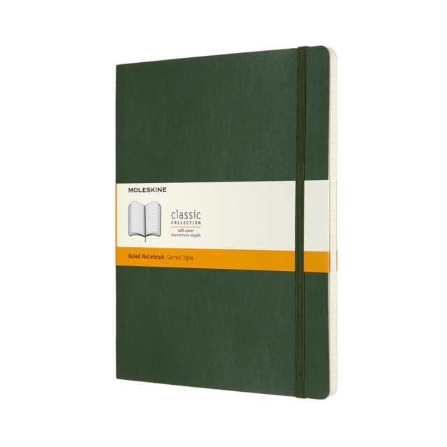Moleskine Extra Large Ruled Softcover Notebook : Myrtle Green, Notebook / blank book Book