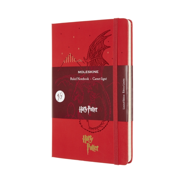 Moleskine Limited Edition Harry Potter Large Ruled Notebook : Book 4 Goblet of Fire Red, Paperback Book