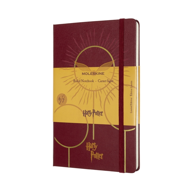 Moleskine Limited Edition Harry Potter Large Ruled Notebook : Book 6 Half-Blood Prince Bordeaux Red,  Book