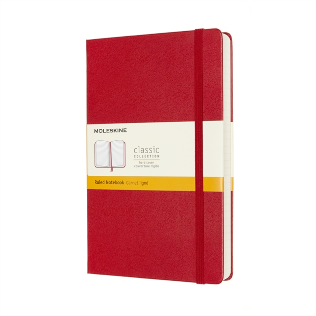 Moleskine Expanded Large Ruled Hardcover Notebook : Scarlet Red,  Book