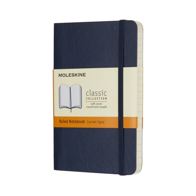 Moleskine Sapphire Blue Pocket Ruled Notebook Soft, Paperback Book