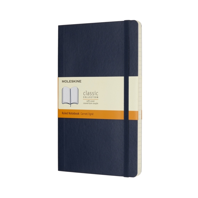 Moleskine Sapphire Blue Large Ruled Notebook Soft, Paperback Book