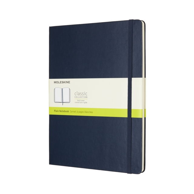 Moleskine Sapphire Blue Extra Large Plain Notebook Hard, Paperback Book