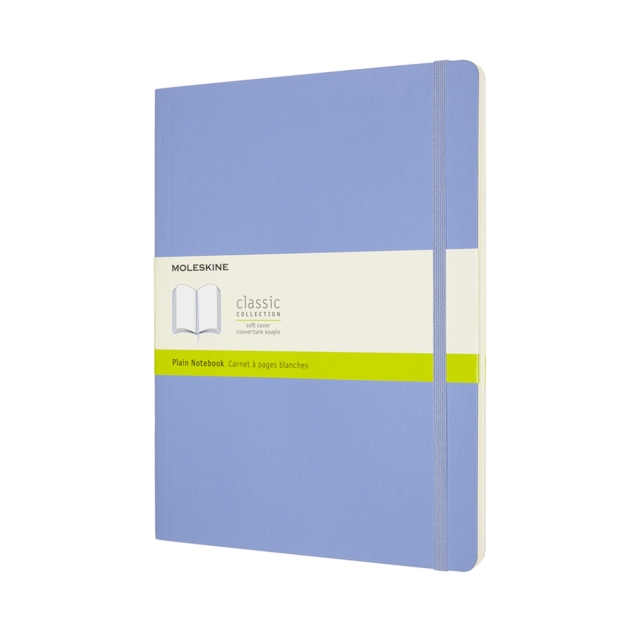 Moleskine Extra Large Plain Softcover Notebook : Hydrangea Blue,  Book
