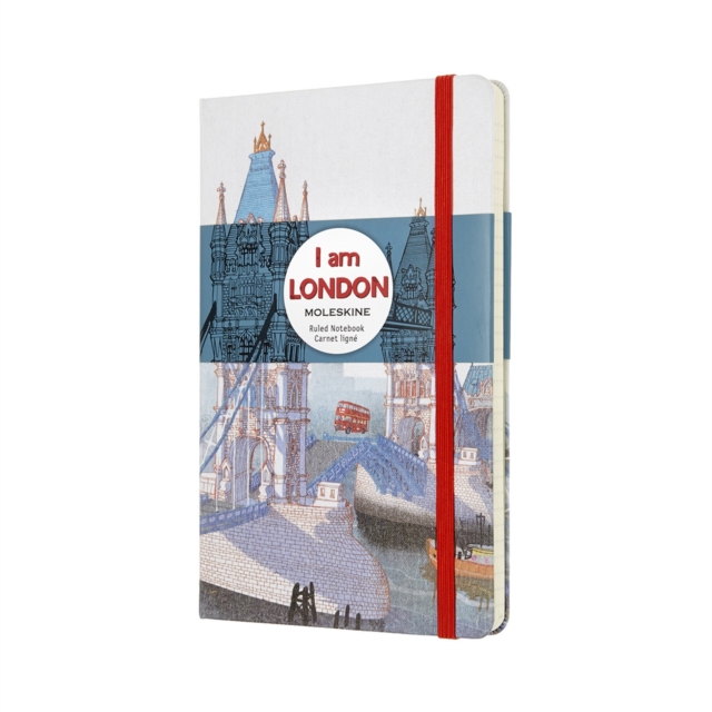 Moleskine I Am London Limited Edition White Large Ruled Notebook Hard, Paperback Book