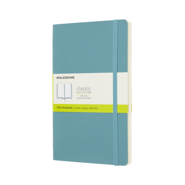 Moleskine Reef Blue Notebook Large Plain Soft, Paperback Book