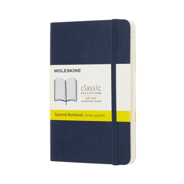 Moleskine Sapphire Blue Notebook Pocket Squared Soft, Paperback Book