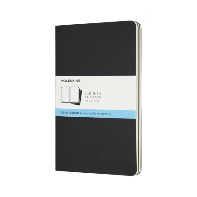 Moleskine Cahier Journals Large Dot Black, Notebook / blank book Book