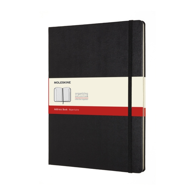 Moleskine XL Address Book Black, Notebook / blank book Book