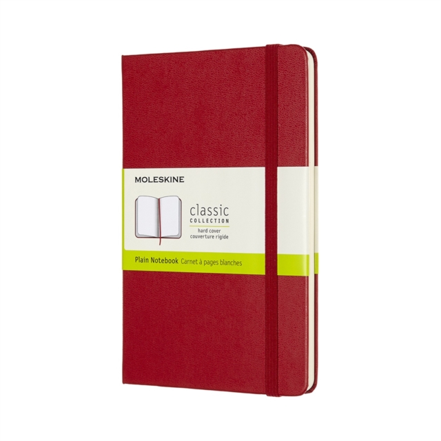 Moleskine Medium Plain Hardcover Notebook : Scarlet, Notebook / blank book Book