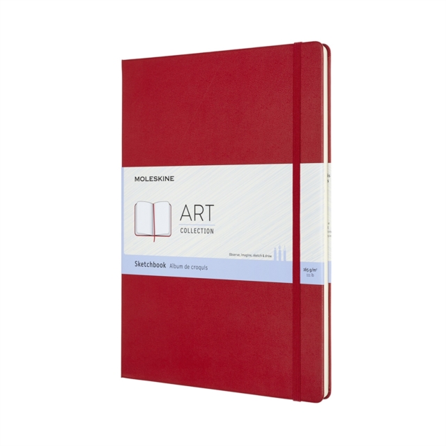 Moleskine A4 Art Sketchbook : Red, Paperback Book