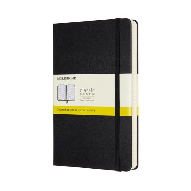 Moleskine Expanded Large Squared Hardcover Notebook : Black, Paperback Book