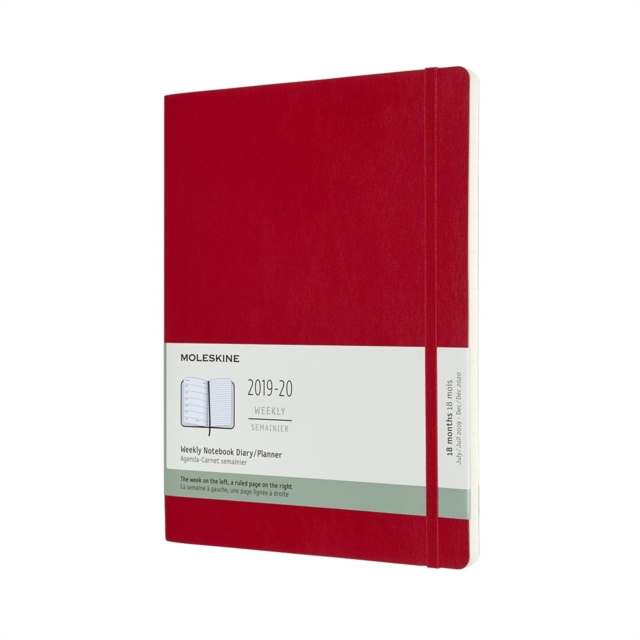 Moleskine 18 Month Weekly Notebook Planner 2020 - Scarlet Red, Diary Book