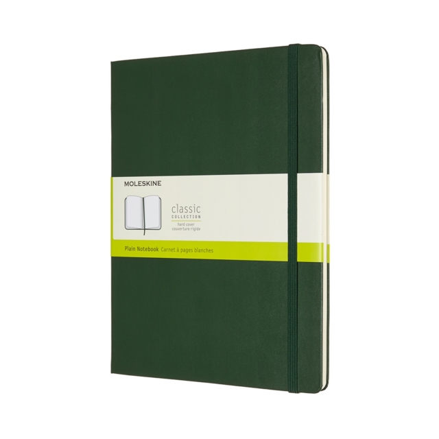 Moleskine Extra Large Plain Hardcover Notebook : Myrtle Green, Notebook / blank book Book