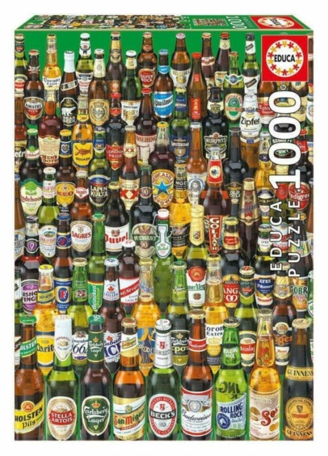 Educa Borras - Beers 1000 piece Jigsaw Puzzle, Jigsaw Book