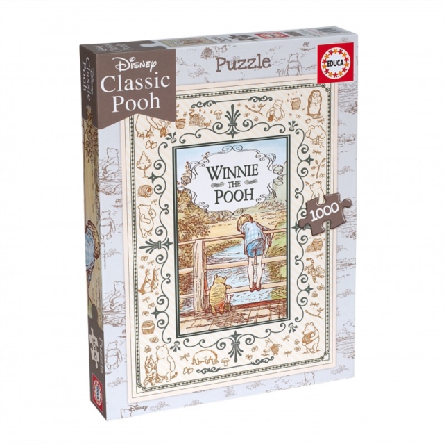 Educa Borras - Winnie the Pooh Poohsticks 1000 piece Jigsaw Puzzle, Jigsaw Book