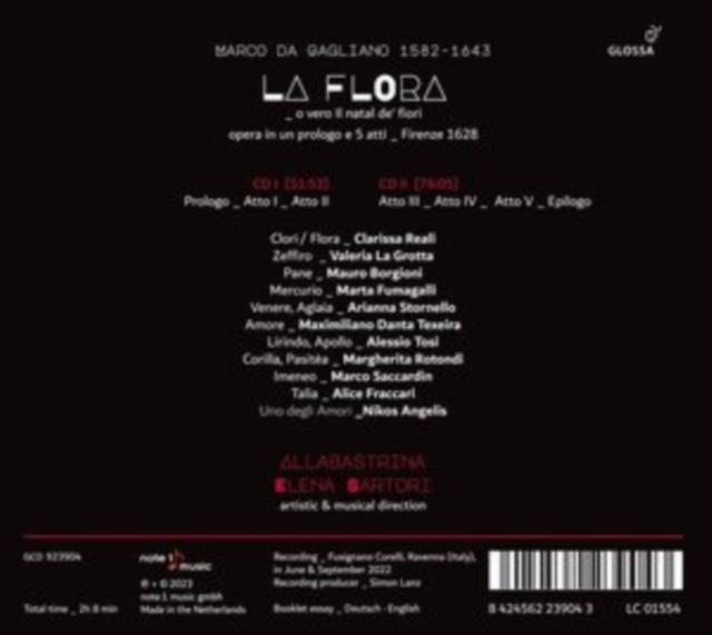 Marco Da Gagliano: La Flora, CD / Album Cd